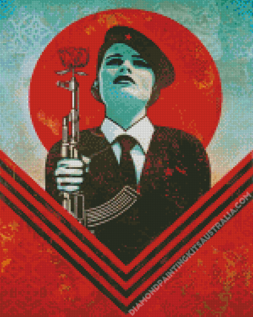 Shepard Fairey Diamond Painting