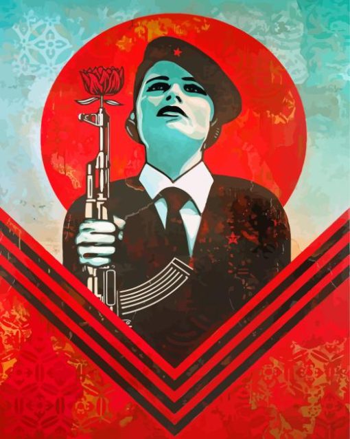 Shepard Fairey Diamond Painting