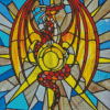 Stained Glass Dragon Diamond Painting