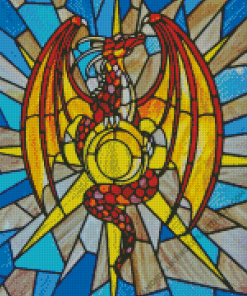 Stained Glass Dragon Diamond Painting