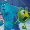 Sulley and Boo Diamond Painting