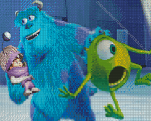 Sulley and Boo Diamond Painting