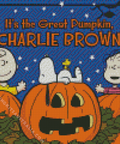 The Great Pumpkin Charlie Brown Diamond Painting