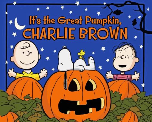 The Great Pumpkin Charlie Brown Diamond Painting