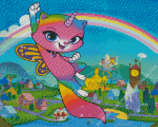 Unicorn Cat Diamond Painting