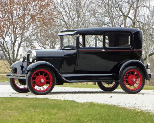 1929 Ford Model A Car Diamond Painting