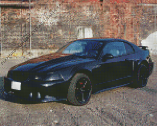 2000 Mustang Car Diamond Painting