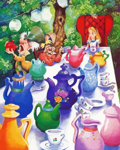 Alice In Wonderland Mad Hatter Diamond Painting