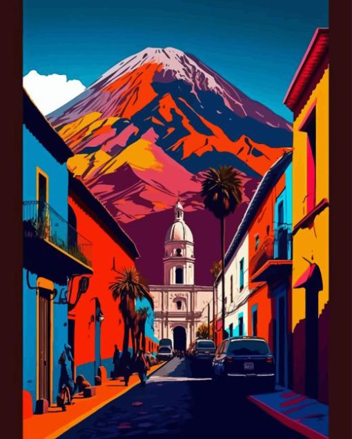 Arequipa Peru Poster Diamond Painting