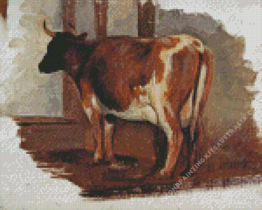 Ayrshire Cow Diamond Painting