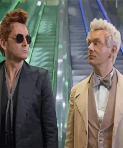 Aziraphale And Crowley Characters Diamond Painting