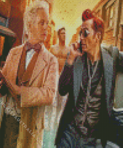 Aziraphale And Crowley Movie Diamond Painting