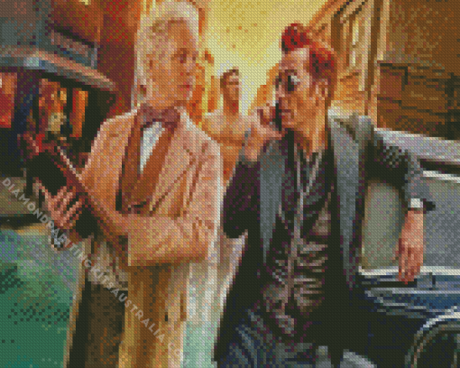 Aziraphale And Crowley Movie Diamond Painting