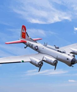 B17 Aluminum Overcast Aircraft Diamond Painting