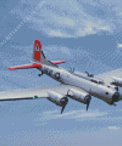 B17 Aluminum Overcast Aircraft Diamond Painting