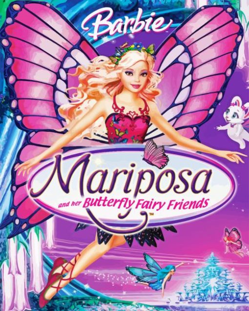 Barbie Mariposa Poster Diamond Painting