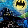 Batman Starry Night Diamond Painting