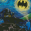 Batman Starry Night Diamond Painting