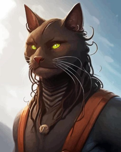 Black Tabaxi Diamond Painting