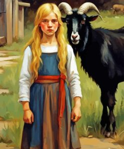 Black Phillip Diamond Painting