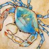 Blue Crab On Sand Diamond Painting