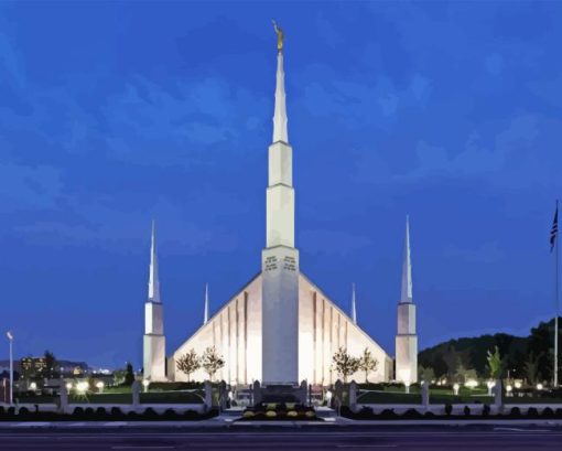 Boise Temple Diamond Painting