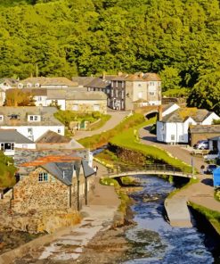 Boscastle Village Diamond Painting