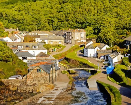 Boscastle Village Diamond Painting