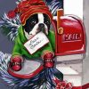 Boston Terrier In Mailbox Diamond Painting