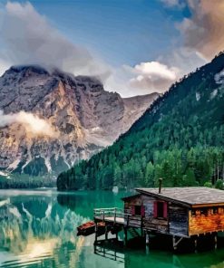 Cabins On The Lake Diamond Painting