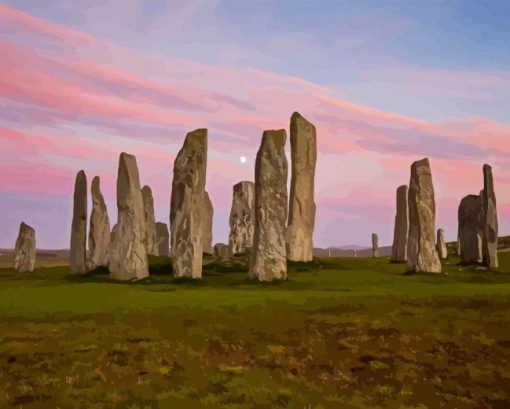 Callanish At Sunset Diamond Painting