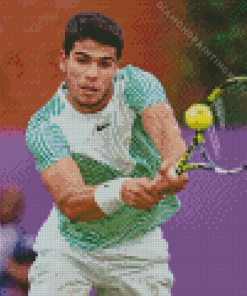 Carlos Alcaraz Tennis Player Diamond Painting