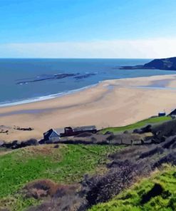 Cayton Bay Beach Diamond Painting