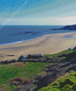 Cayton Bay Beach Diamond Painting