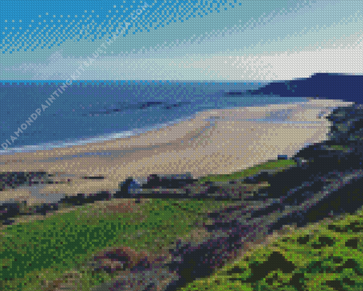 Cayton Bay Beach Diamond Painting