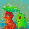 Charmander And Germignon Diamond Painting