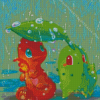 Charmander And Germignon Diamond Painting