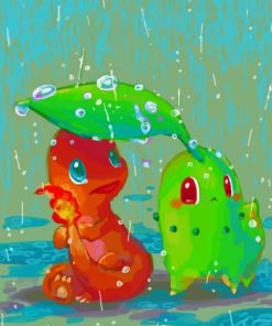 Charmander And Germignon Diamond Painting