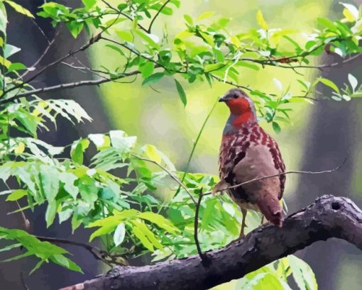 Chinese Bamboo Partridge Diamond Painting