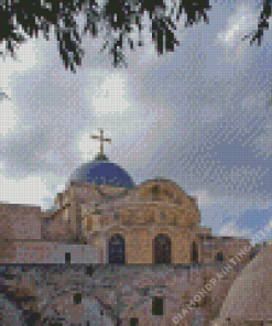 Church Of The Holy Sepulchre In Jerusalem Diamond Painting