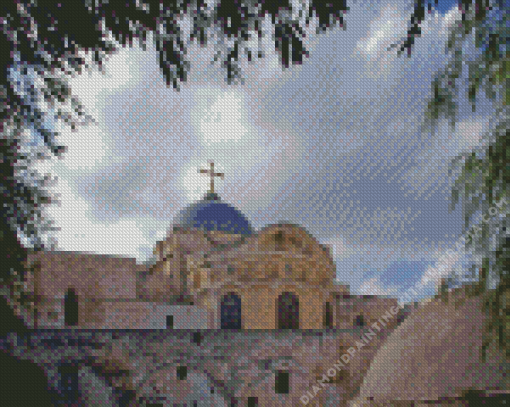 Church Of The Holy Sepulchre In Jerusalem Diamond Painting