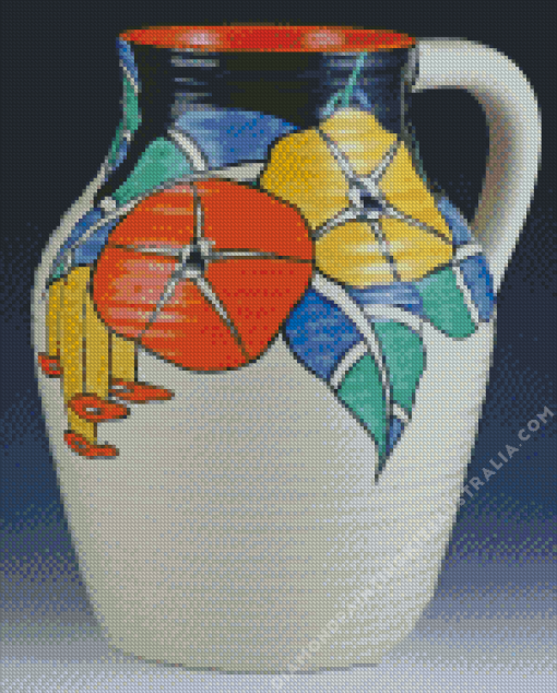 Clarice Cliff Pottery Diamond Painting