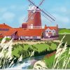 Cley Windmill Poster Diamond Painting