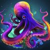 Colorful Octopus In Beach Diamond Painting