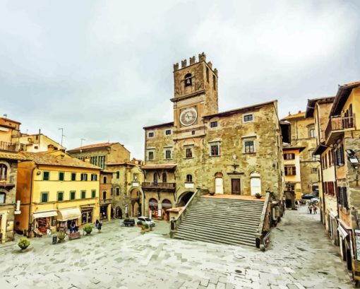 Cortona Buildings Diamond Painting