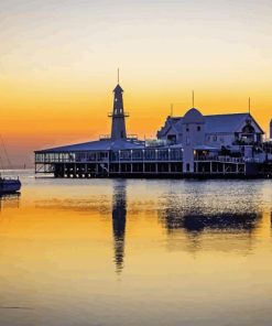 Cunningham Pier At Sunset Diamond Painting