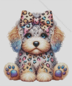 Cute Labradoodle Puppy Diamond Painting