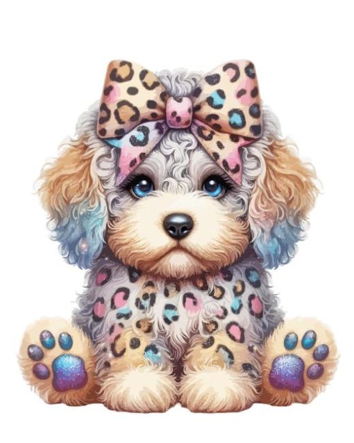 Cute Labradoodle Puppy Diamond Painting