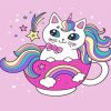 Cute Unicorn Cat Diamond Painting