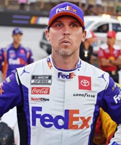 Denny Hamlin Race Car Driver Diamond Painting